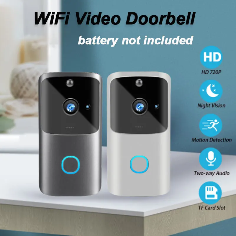 M10 Беспроводной Wi-Fi Видеозвонок 720P умная камера дверной звонок удаленный визуальный домофон ночное видение Домашняя безопасность для квартиры
M10 Беспроводной Wi-Fi Видеозвонок 720P умная камера дверной звонок удаленный визуальный домофон ночное видение Домашняя безопасность для квартиры