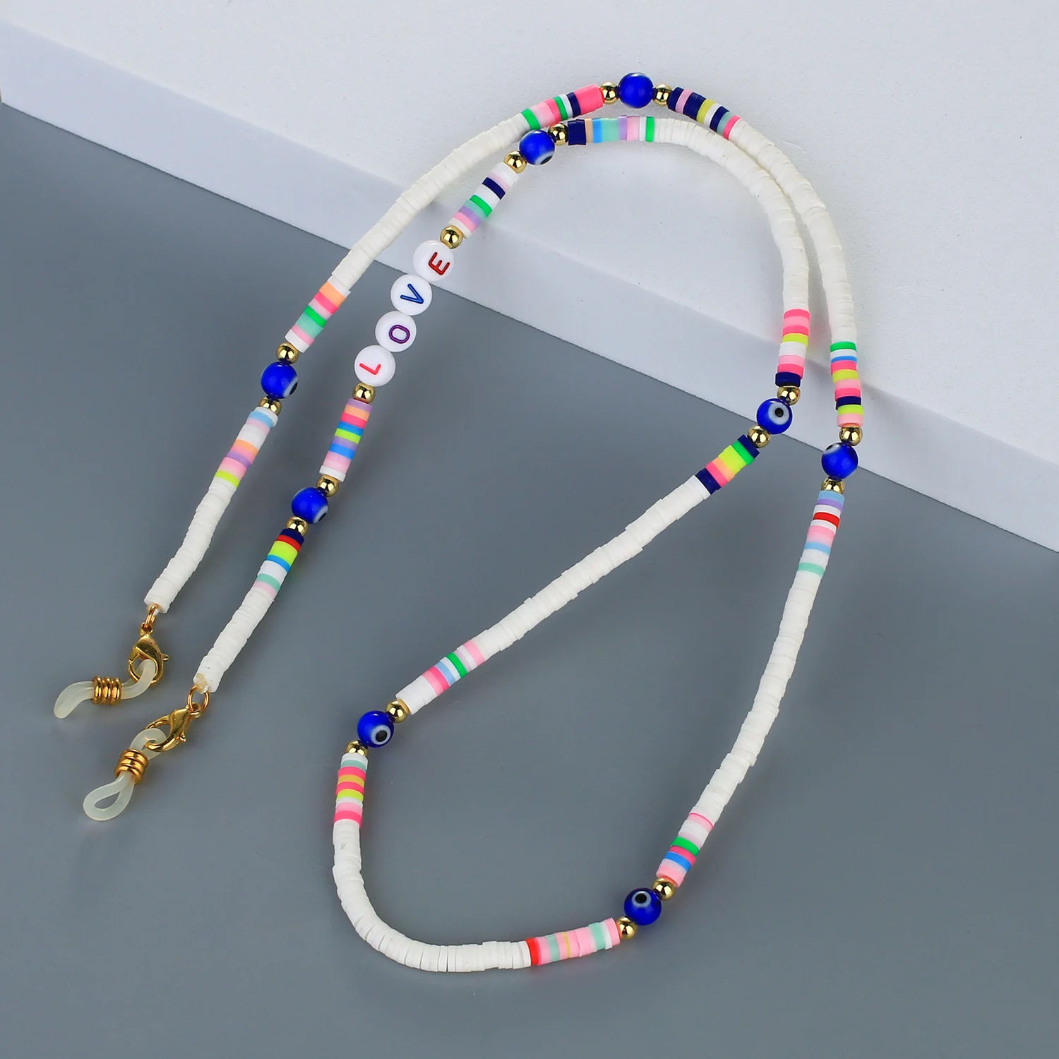 KELITCH New Women Mask Chains Necklace Rainbow Letter Eyeglass Sunglasses Jewelry Evil Eye Choker Smile Fashion Glasses Lanyard
KELITCH New Women Mask Chains Necklace Rainbow Letter Eyeglass Sunglasses Jewelry Evil Eye Choker Smile Fashion Glasses Lanyard