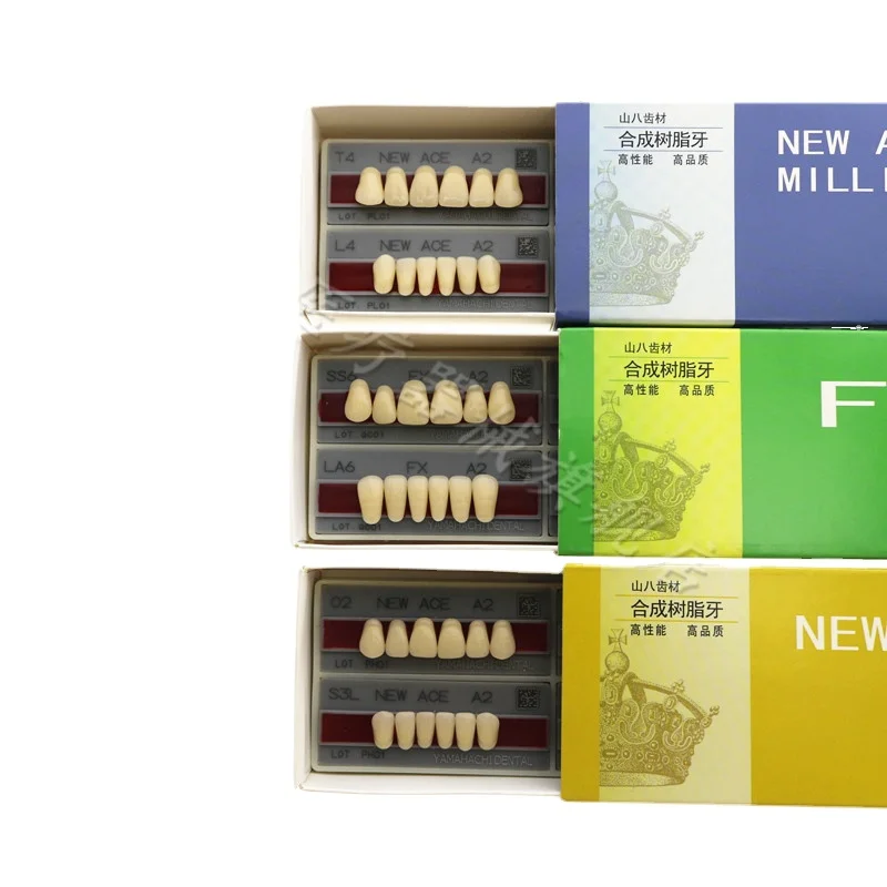 Dental Yamahachi synthetic teeth Plastic steel teeth synthetic resin teeth Japan Yamahachi full denture plastic steel resin
Dental Yamahachi synthetic teeth Plastic steel teeth synthetic resin teeth Japan Yamahachi full denture plastic steel resin