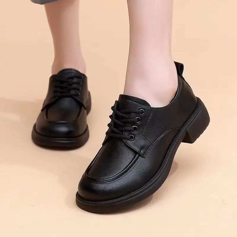 Women's Round Toe Retro Sneakers 2023 Autumn Lace-up British Style Platform Shoes Ladies Chunky Loafers Pumps Zapatos De Mujer
Women's Round Toe Retro Sneakers 2023 Autumn Lace-up British Style Platform Shoes Ladies Chunky Loafers Pumps Zapatos De Mujer