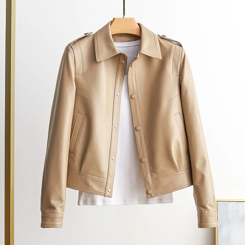 2023Leather jacket,Genuine Sheepskin Leather Jackets Women 100% Sheepskin Leather Coat Female Fashion Simple Woman Jacket Femme
2023Leather jacket,Genuine Sheepskin Leather Jackets Women 100% Sheepskin Leather Coat Female Fashion Simple Woman Jacket Femme