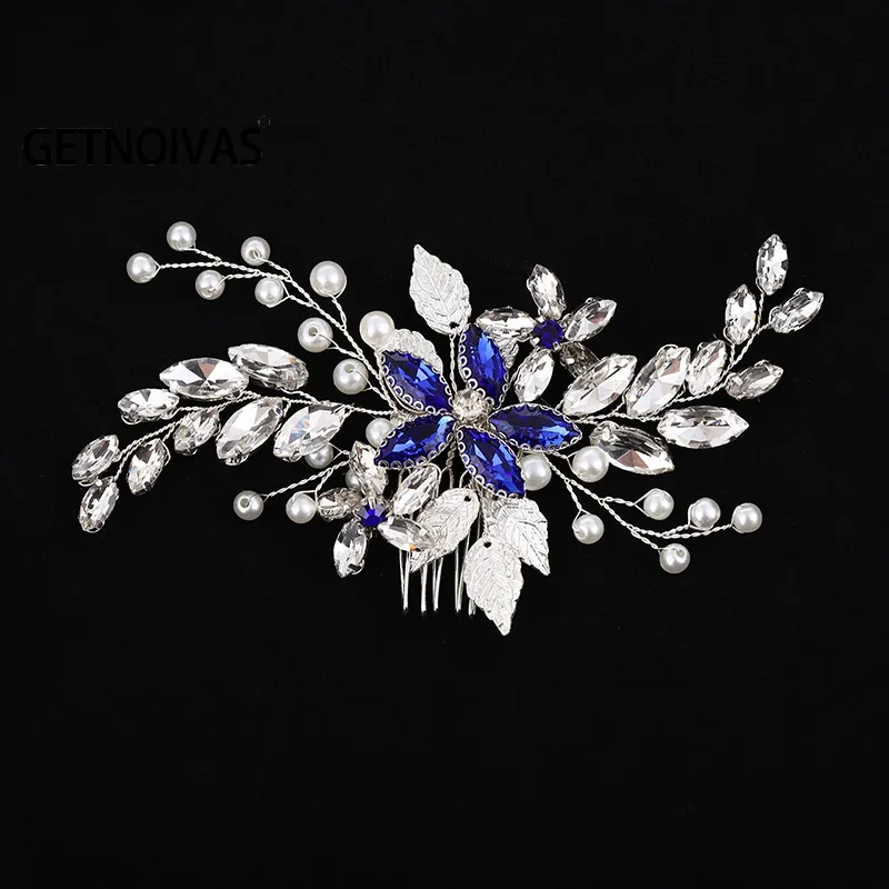 Wedding Blue Crystal Peals Hair Combs Bridal Hair Clips Accessories Jewelry Women Head Ornaments Headpieces for Bride SL
Wedding Blue Crystal Peals Hair Combs Bridal Hair Clips Accessories Jewelry Women Head Ornaments Headpieces for Bride SL