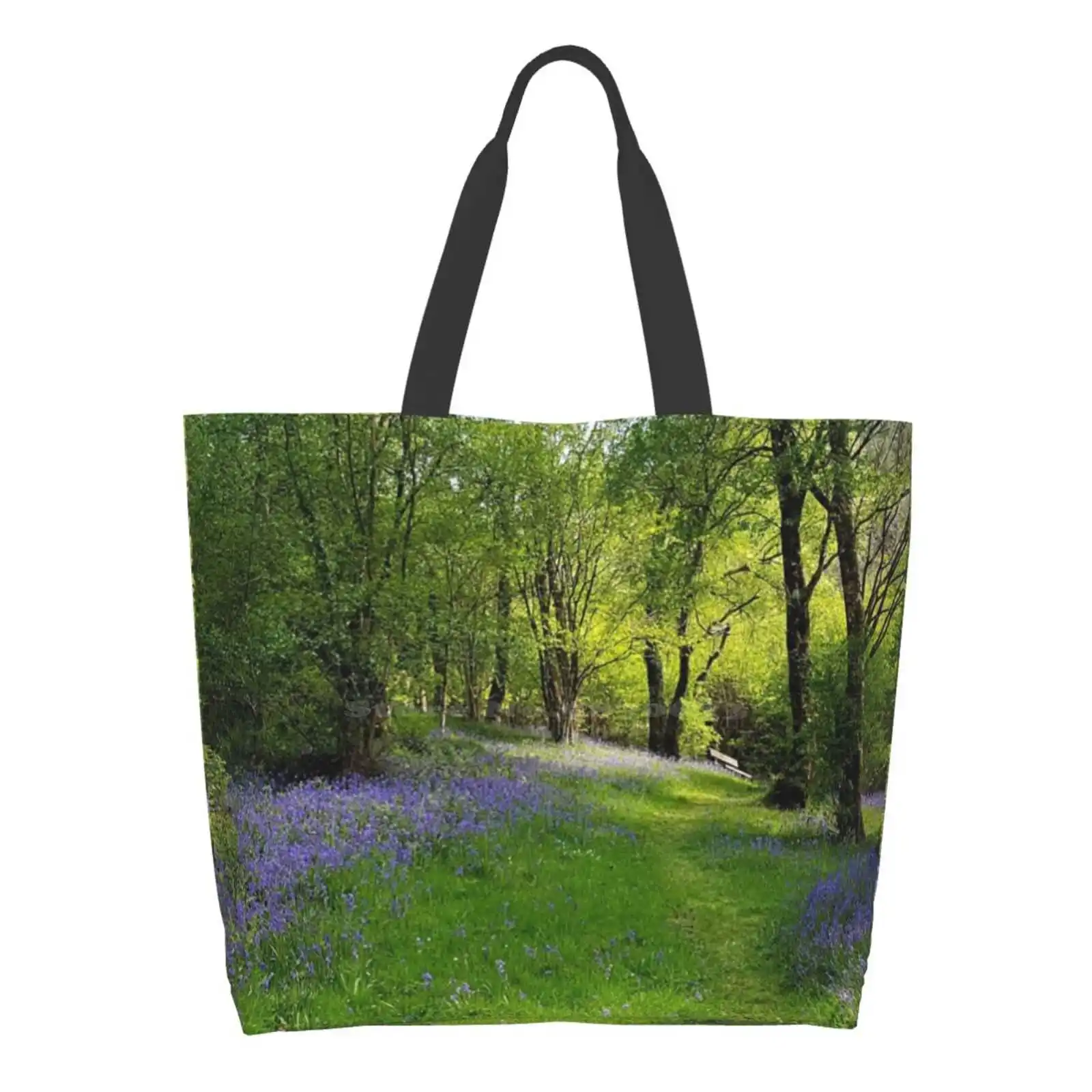 

Respite On The Bluebell Trail Handbags Shoulder Bags Large size Moneypenny Missmoneypenny Bluebells Wood Forest Trail