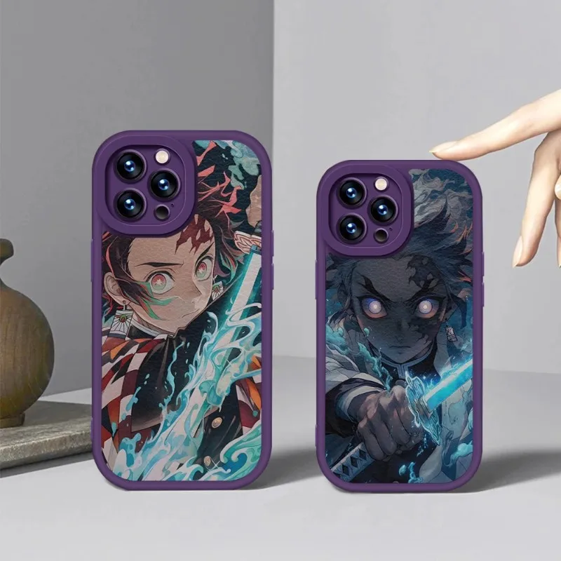 Demon Slayer Anime Phone Case Purple For IPhone 14 11 13 12 Pro Max Mini Xs X Xr 7 8 Plus SE2020 Leather Silicone Texture Coque
Demon Slayer Anime Phone Case Purple For IPhone 14 11 13 12 Pro Max Mini Xs X Xr 7 8 Plus SE2020 Leather Silicone Texture Coque