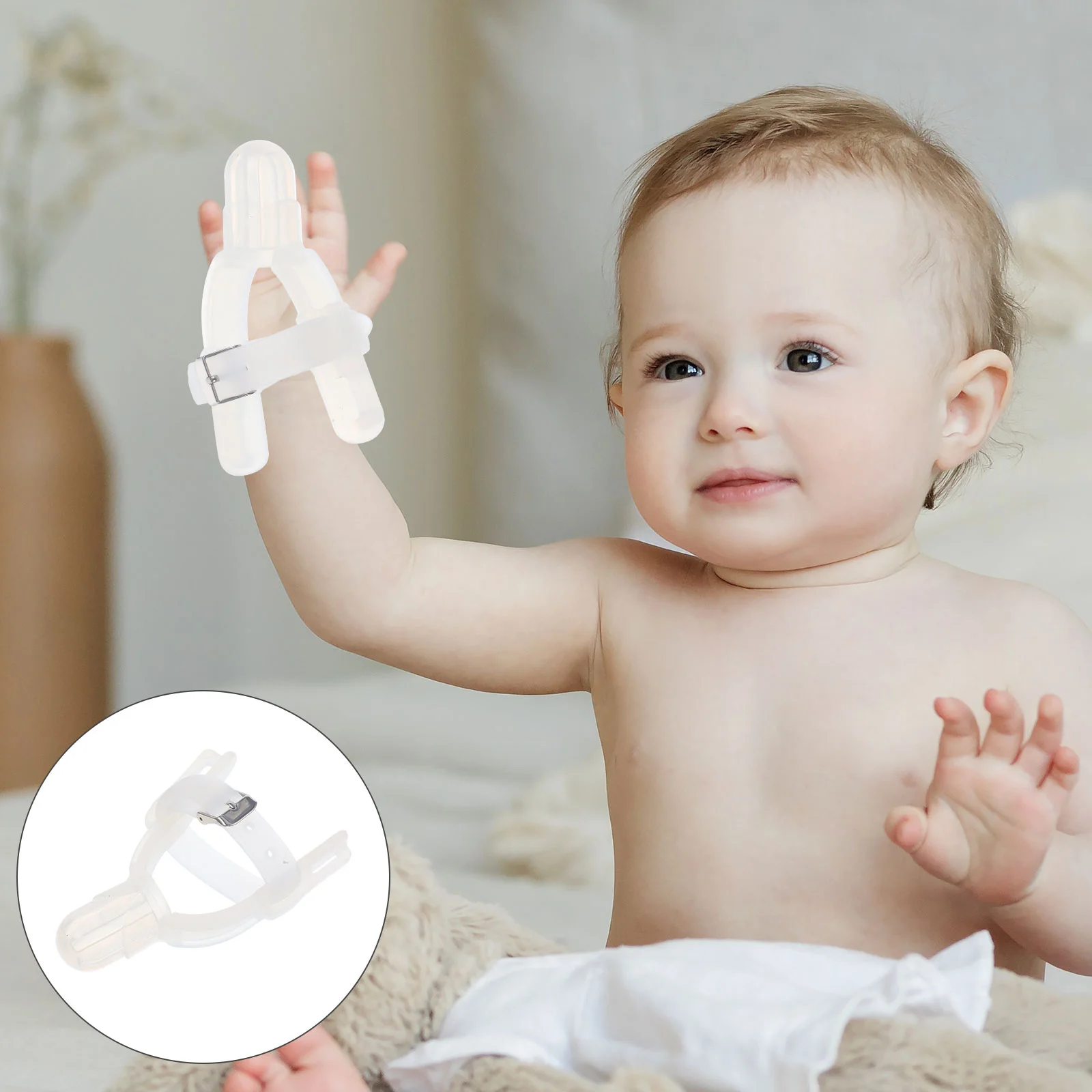 2pcs Thumb Guard Silicone Finger Protector Adjustable Wearable Anti Bite Cover Forefinger to Stop Infant Babies Finger 
2pcs Thumb Guard Silicone Finger Protector Adjustable Wearable Anti Bite Cover Forefinger to Stop Infant Babies Finger