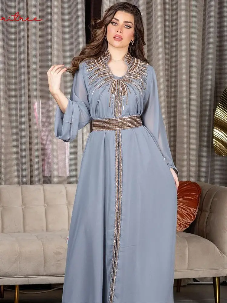 Вечерние шелковистые платья, модные мусульманские платья, абайя, женское длинное платье с бисером, мусульманская абайя с поясом wy1399
Вечерние шелковистые платья, модные мусульманские платья, абайя, женское длинное платье с бисером, мусульманская абайя с поясом wy1399