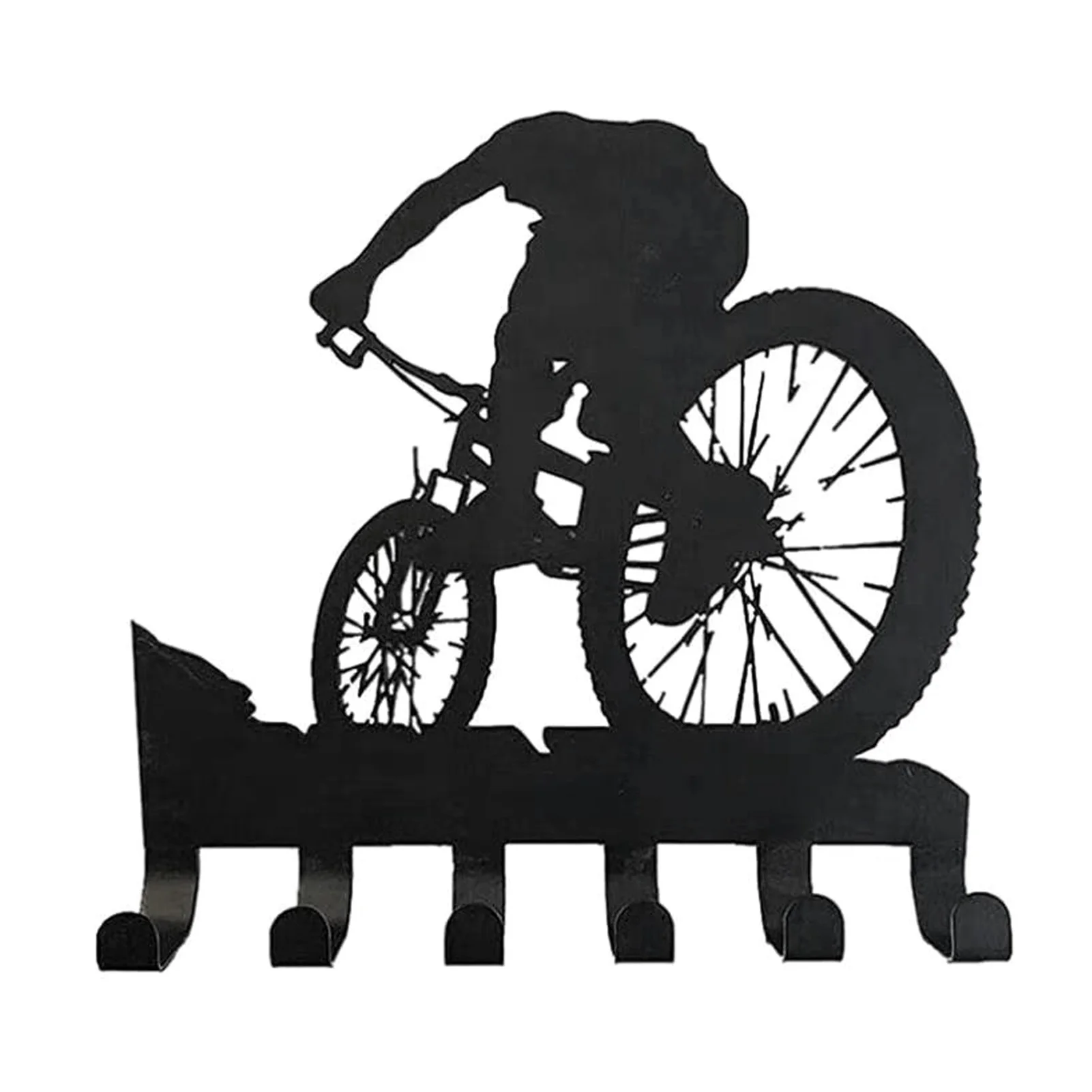 Clothes Coat Rack Wall Mounted Easy Clean Living Room Bathroom Storage Bicycle Shape Hanger Heavy Duty With 6 Hooks Iron Art
Clothes Coat Rack Wall Mounted Easy Clean Living Room Bathroom Storage Bicycle Shape Hanger Heavy Duty With 6 Hooks Iron Art