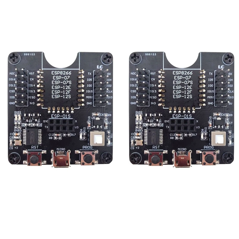 2X ESP8266 Development Board Burn Board System Module For ESP-12F ESP-07S ESP-12S ESP-32 ESP-18T
2X ESP8266 Development Board Burn Board System Module For ESP-12F ESP-07S ESP-12S ESP-32 ESP-18T