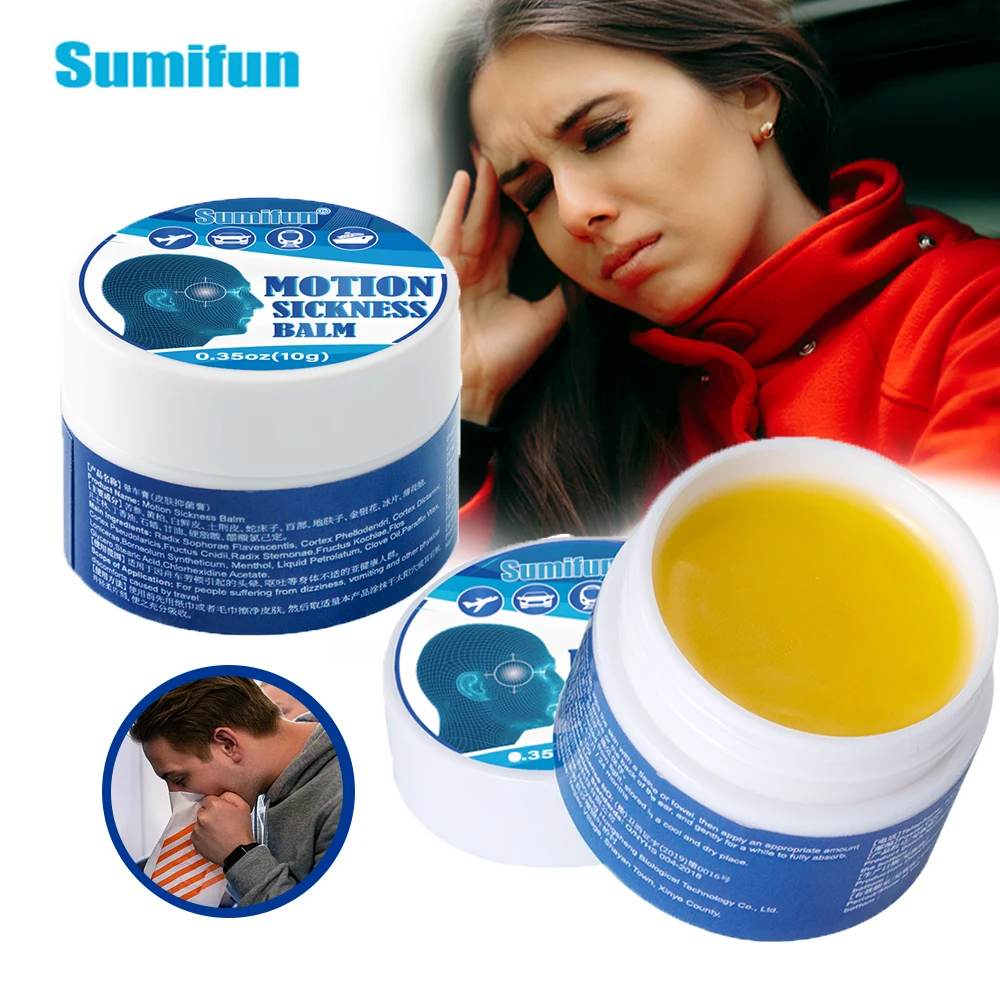 10G Sumifun Motion Sickness Mint Ointment Menthol Headache Dizziness Balm Nausea Relief Cream Vomiting Soothing Medicine Product
10G Sumifun Motion Sickness Mint Ointment Menthol Headache Dizziness Balm Nausea Relief Cream Vomiting Soothing Medicine Product