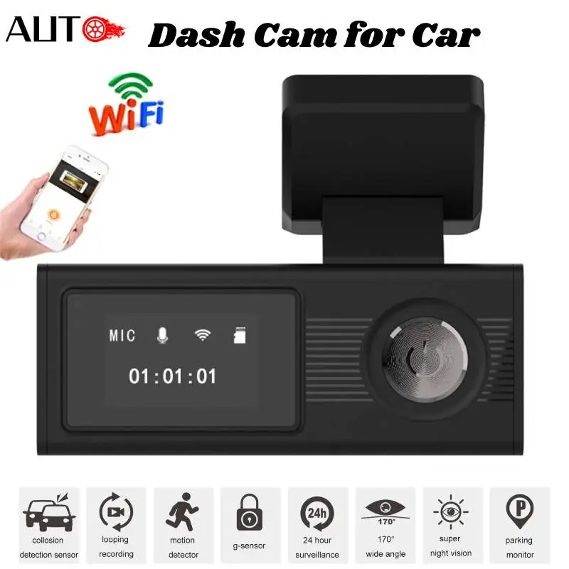 WIFI Car DVR 24h Parking Monitoring Dash Cam For Car Ultra HD 1080P Super Night Vision Car Driving Recorder Bicycle Black Box
WIFI Car DVR 24h Parking Monitoring Dash Cam For Car Ultra HD 1080P Super Night Vision Car Driving Recorder Bicycle Black Box