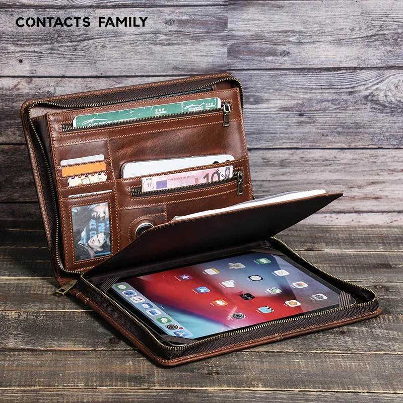iPad Pro11 Portable File Folder Cow Leather Cover Organizer Manager Office Document Zipper Briefcase leather bag luxury bags
iPad Pro11 Portable File Folder Cow Leather Cover Organizer Manager Office Document Zipper Briefcase leather bag luxury bags