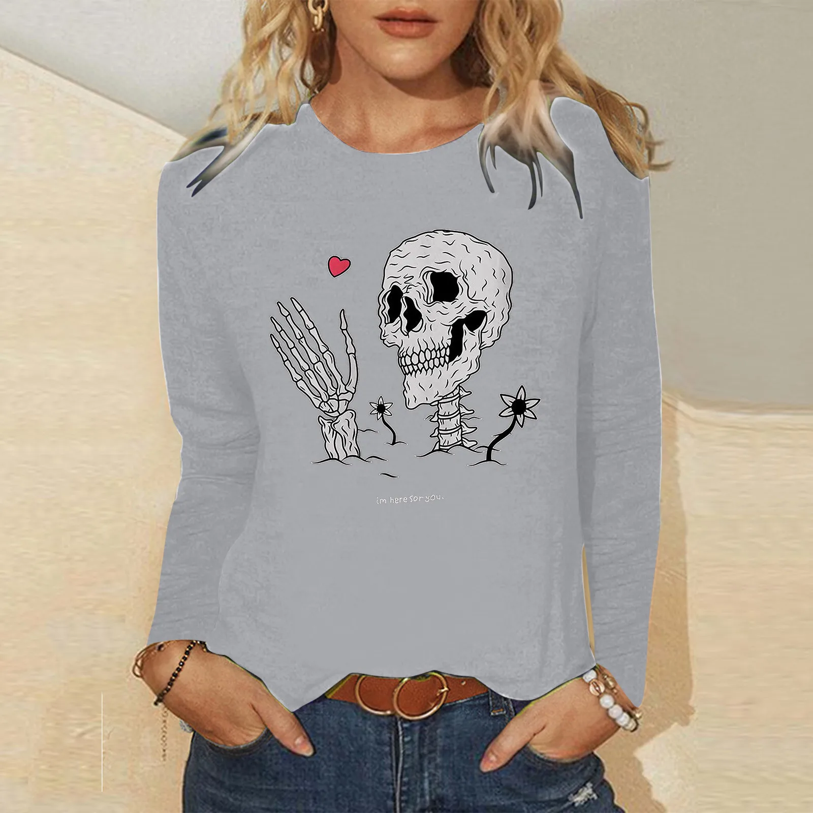 Women Casual Letters Printing Daily Shirts Round Neck Long Sleeve T Shirt Loose Tee Tops Tunic Blouse T Shirt Women Soft
Women Casual Letters Printing Daily Shirts Round Neck Long Sleeve T Shirt Loose Tee Tops Tunic Blouse T Shirt Women Soft