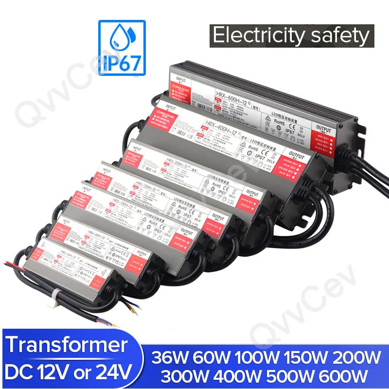 LED Driver IP67 Waterproof Lighting Transformers AC100V-265V DC12V 24V for Outdoor Lights Power Supply 36W 60W 100W 150W 200W M2
LED Driver IP67 Waterproof Lighting Transformers AC100V-265V DC12V 24V for Outdoor Lights Power Supply 36W 60W 100W 150W 200W M2