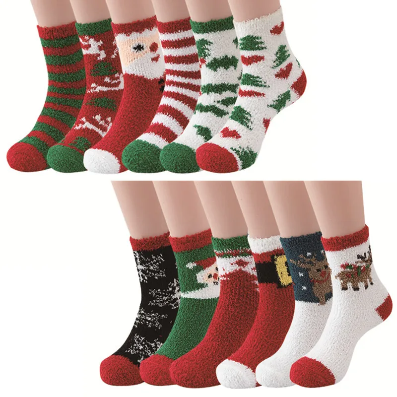 WYXCEN 1 Pair Elk Santa Women's Socks Thickened Coral Fleece Socks Floor Socks Christmas Socks
WYXCEN 1 Pair Elk Santa Women's Socks Thickened Coral Fleece Socks Floor Socks Christmas Socks