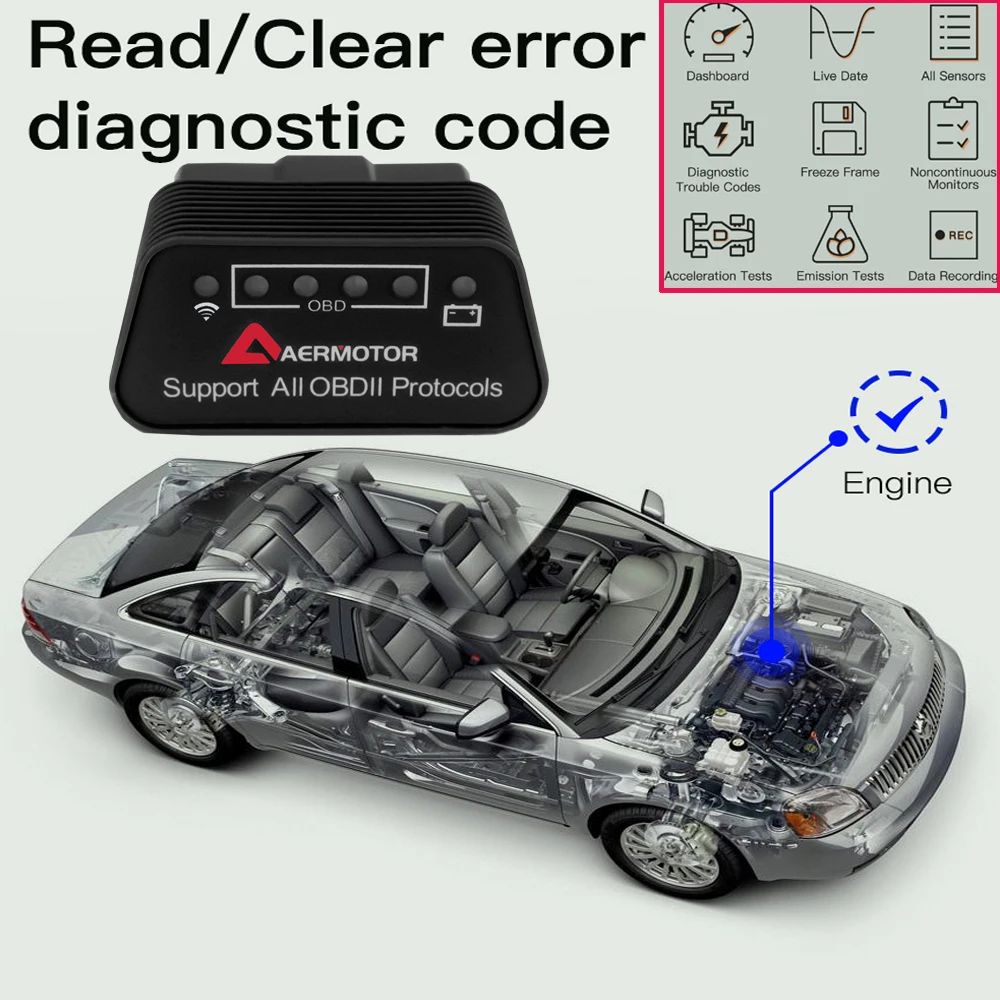 Считыватель кодов V1.5 OBD2, сканер ELM327 для Mitsubishi, KIA, SEAT, FIAT, OPEL, LADA, Mazda, Skoda, Dodge, Ford, Hummer, GMC, Wi-Fi, OBD2
Считыватель кодов V1.5 OBD2, сканер ELM327 для Mitsubishi, KIA, SEAT, FIAT, OPEL, LADA, Mazda, Skoda, Dodge, Ford, Hummer, GMC, Wi-Fi, OBD2