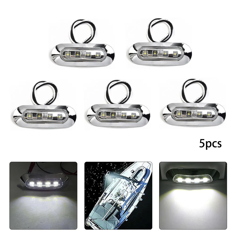 5pcs/set Universal Vehicle Lights Marine Boat LED Courtesy Lamps Cabin Deck Walkway Stair White 12V -24V Light
5pcs/set Universal Vehicle Lights Marine Boat LED Courtesy Lamps Cabin Deck Walkway Stair White 12V -24V Light