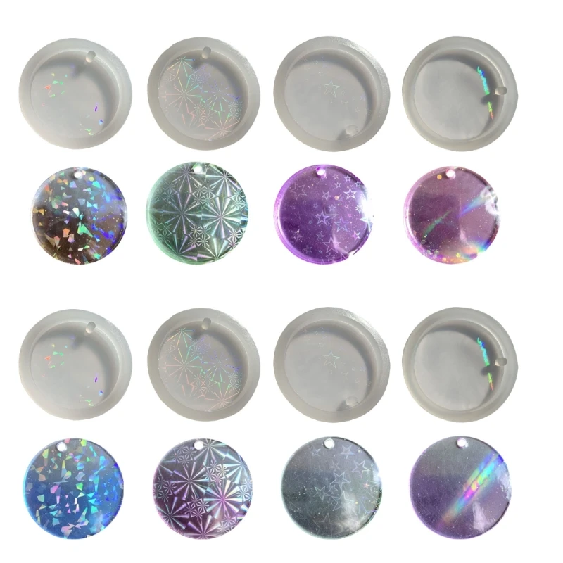 N1HE Round Keychain Silicone Mold Keychain Charms Epoxy Resin Casting Molds with Hanging Hole for DIY Crafts
N1HE Round Keychain Silicone Mold Keychain Charms Epoxy Resin Casting Molds with Hanging Hole for DIY Crafts