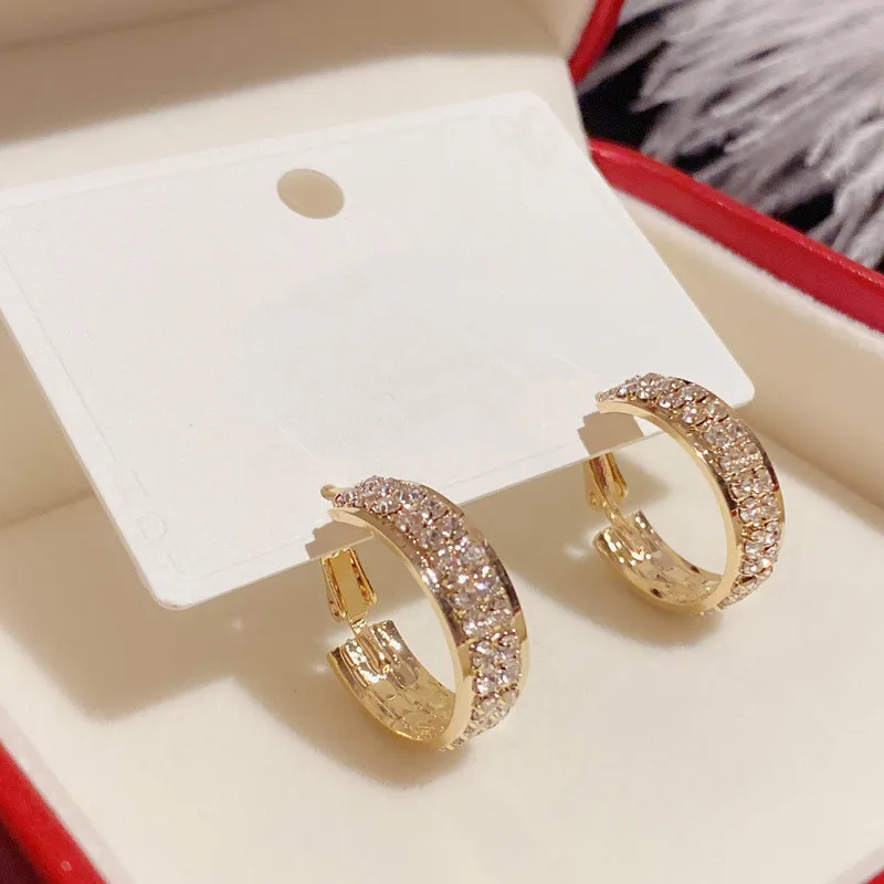 Shinning Zircon Circle Earrings With Stones 2023 New Classic Delicate Earings For Women
Shinning Zircon Circle Earrings With Stones 2023 New Classic Delicate Earings For Women