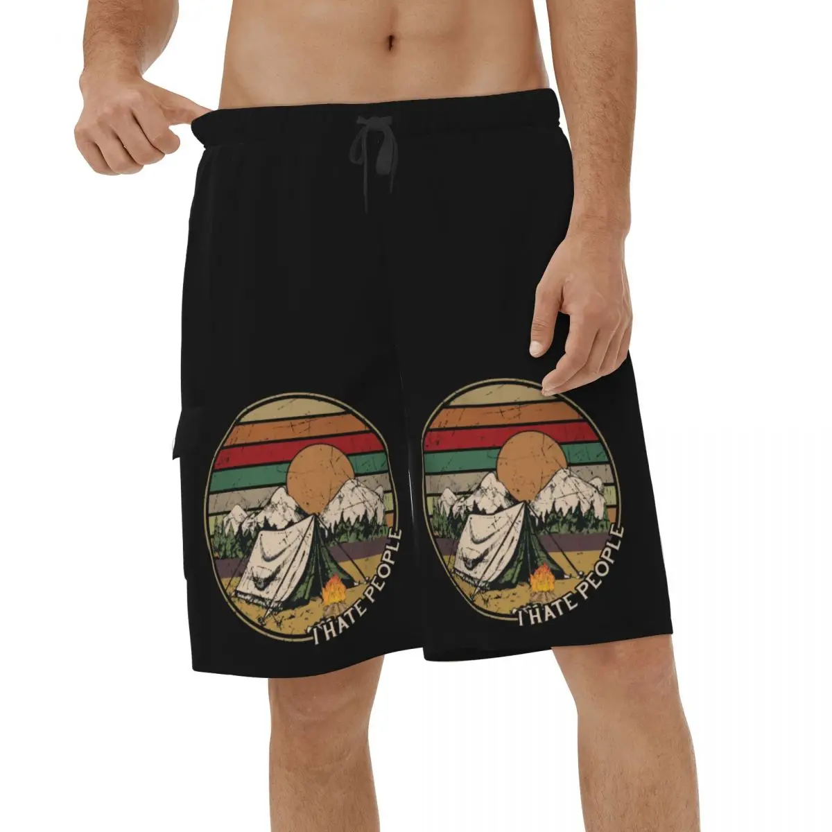 Love Camping I Hate People Vintage Shorts Summer Men's Swimwear Hiking Beach Male Beach Board Shorts
Love Camping I Hate People Vintage Shorts Summer Men's Swimwear Hiking Beach Male Beach Board Shorts