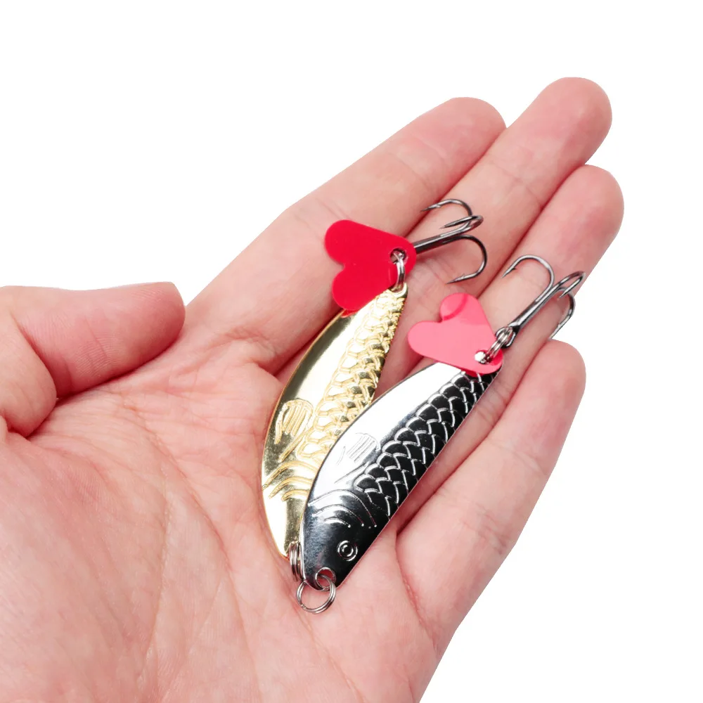 1PCS 7g 7.5cm Metal Spoon Hard Fishing Lure Artificial Wobblers for Trolling Trout Spoon Bait Bass Pike With
1PCS 7g 7.5cm Metal Spoon Hard Fishing Lure Artificial Wobblers for Trolling Trout Spoon Bait Bass Pike With