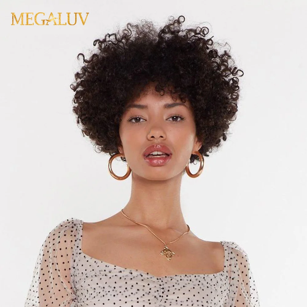 Short Bob Wig Curly Human Hair Wigs Glueless Full Machine Wig Brazilian Remy Human Hair Wig With Bangs Afro Kinky Curly Bob Wig
Short Bob Wig Curly Human Hair Wigs Glueless Full Machine Wig Brazilian Remy Human Hair Wig With Bangs Afro Kinky Curly Bob Wig
