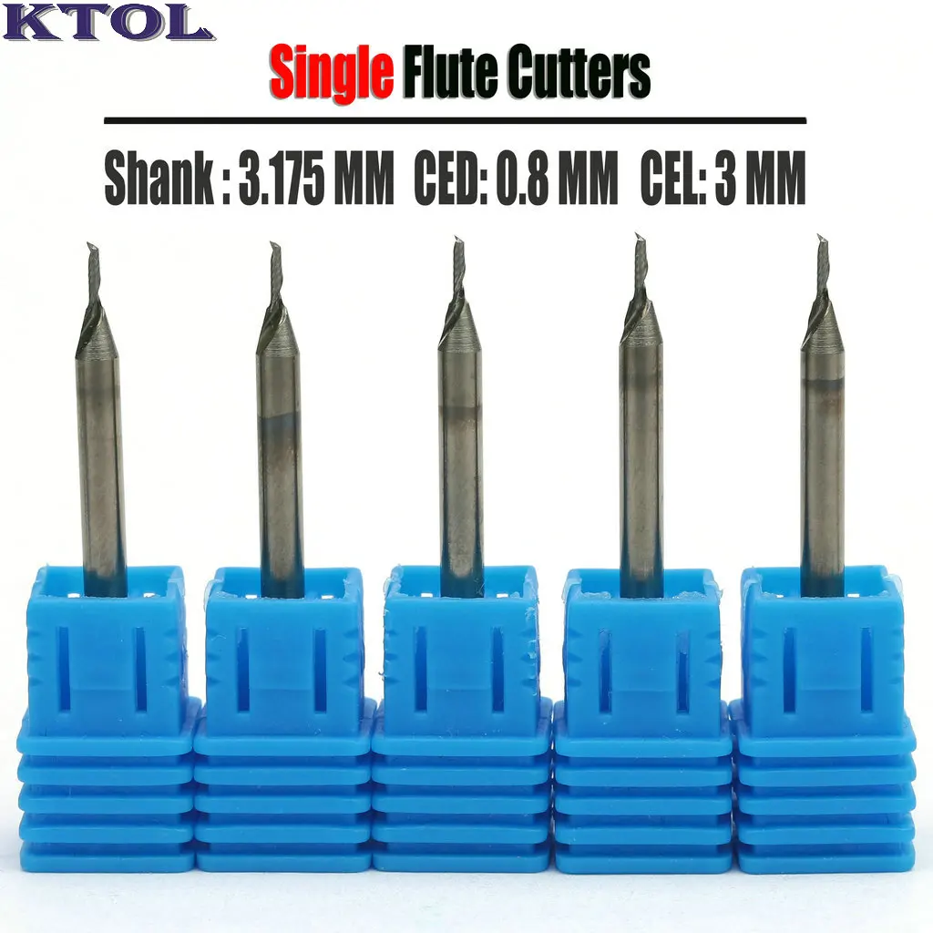 3.175x0.8x3mm Single Flute Engraving Cutter Milling Tool CNC Router Bit for Acrylic Cutting 10pc Spiral Tungsten Carbide Endmill
3.175x0.8x3mm Single Flute Engraving Cutter Milling Tool CNC Router Bit for Acrylic Cutting 10pc Spiral Tungsten Carbide Endmill