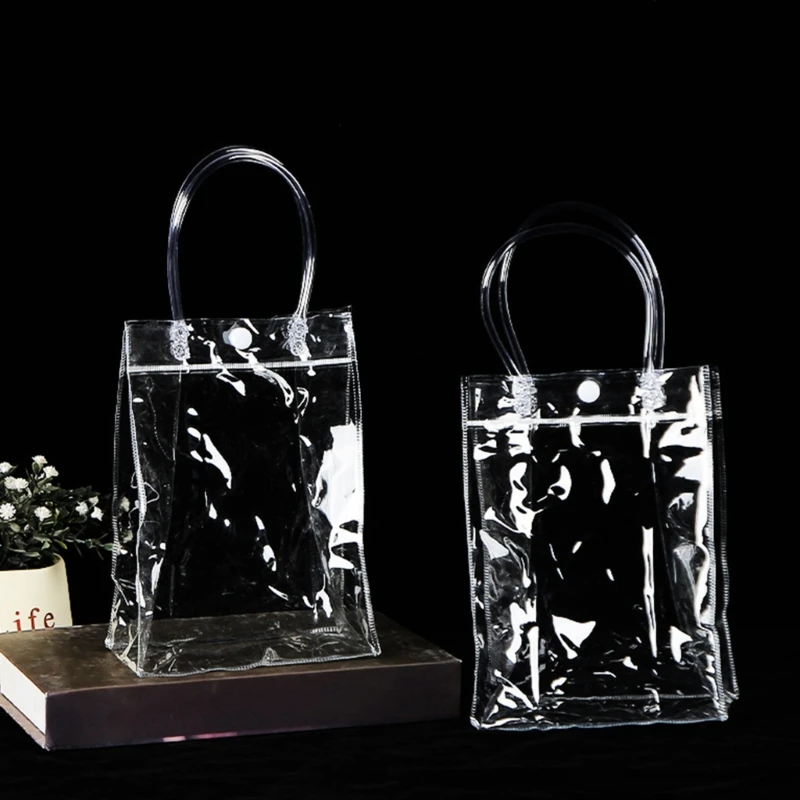 10pcs PVC Clear Tote Bags with Handle Gift Packaging Household for food Water Bottle Organization Gift
10pcs PVC Clear Tote Bags with Handle Gift Packaging Household for food Water Bottle Organization Gift