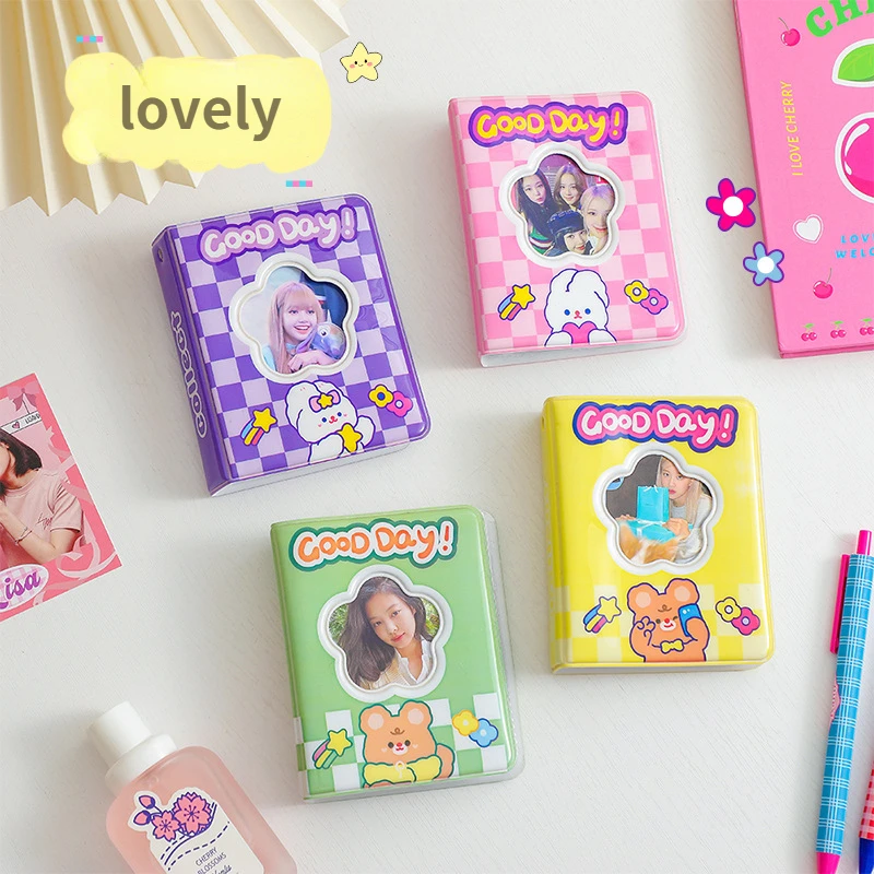 40 Sheets Card Holder Korean Cute Cartoon Floral Hollow Cover Card Holder 3 Inch Star Family Friend Photo Album Storage Book
40 Sheets Card Holder Korean Cute Cartoon Floral Hollow Cover Card Holder 3 Inch Star Family Friend Photo Album Storage Book