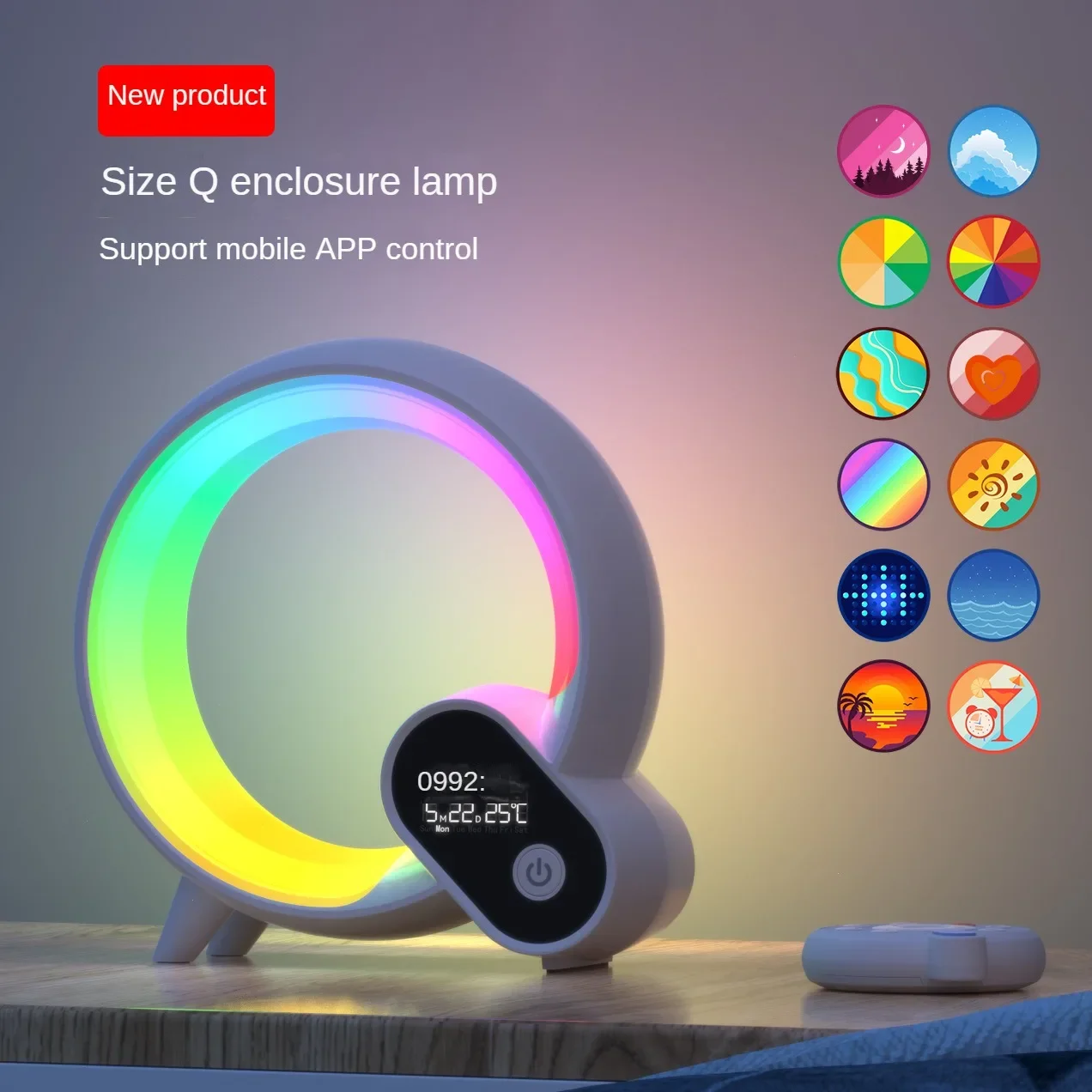 2023 Intelligent APP Bluetooth Audio Atmosphere Light LED Multifunctional Table Light Indoor Alarm Clock Wake Small Night Lights
2023 Intelligent APP Bluetooth Audio Atmosphere Light LED Multifunctional Table Light Indoor Alarm Clock Wake Small Night Lights