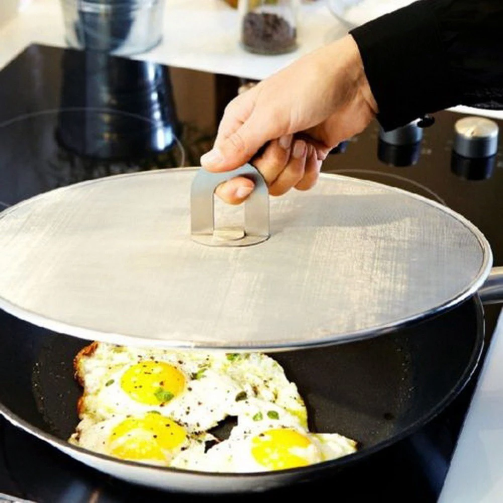 Filter Screen Oil-proof Pot Cover 29/33cm Cooking Tools Oil Frying Pan Lid Oil-separating Filter Pot Lid Cover
Filter Screen Oil-proof Pot Cover 29/33cm Cooking Tools Oil Frying Pan Lid Oil-separating Filter Pot Lid Cover
