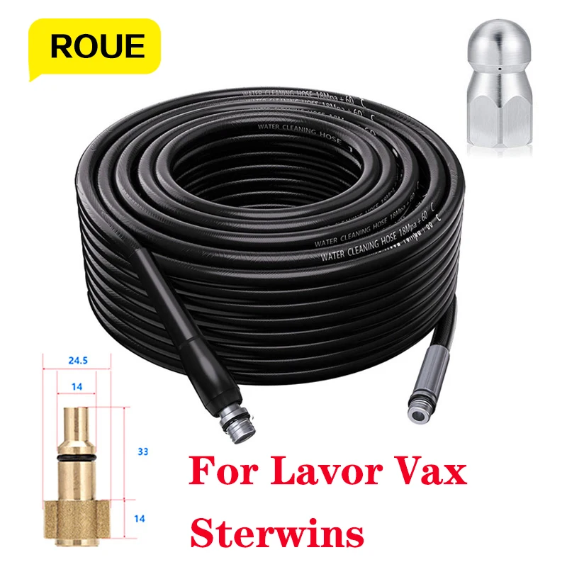 6m 10m 15m 20m High Pressure Car Washer 160bar Sewer Drain Water Cleaning Hose for Lavor Vax Champion Sterwins Deko Parkside
6m 10m 15m 20m High Pressure Car Washer 160bar Sewer Drain Water Cleaning Hose for Lavor Vax Champion Sterwins Deko Parkside