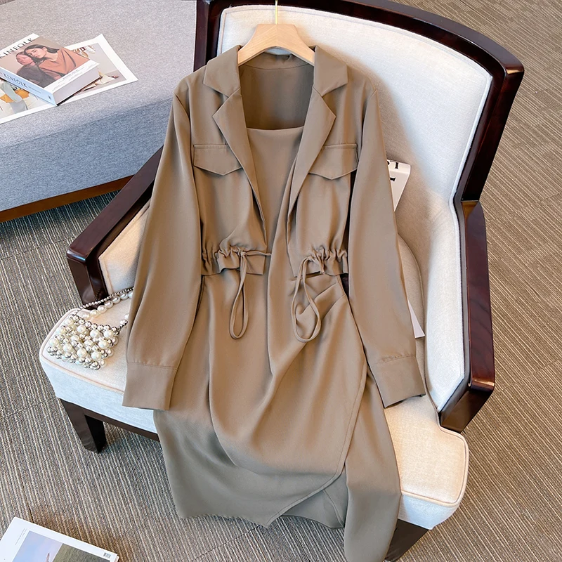 SuperAen 2022 Autumn Winter New Style Long Sleeveless Dress Short Jacket Coat Women Clothese Two Pieces Set
SuperAen 2022 Autumn Winter New Style Long Sleeveless Dress Short Jacket Coat Women Clothese Two Pieces Set