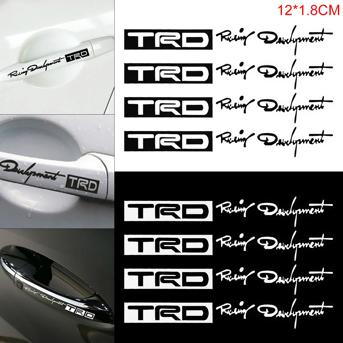 4pcs 12 x 1.8CM PET Letter Pattern Car Sticker 2 Color Reflective Material sticker Fit for Car Handlebar Accessories Decoration 
4pcs 12 x 1.8CM PET Letter Pattern Car Sticker 2 Color Reflective Material sticker Fit for Car Handlebar Accessories Decoration