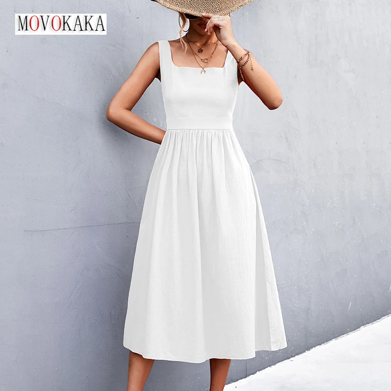 Сексуальное длинное платье MOVOKAKA, женское пляжное платье с квадратным вырезом, тонкие однотонные повседневные летние платья, женские вечерн...
Сексуальное длинное платье MOVOKAKA, женское пляжное платье с квадратным вырезом, тонкие однотонные повседневные летние платья, женские вечерн...