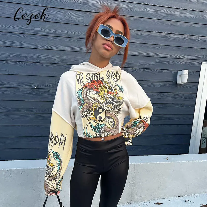 Streetwear Hoodies Letter Printed Women Sweatshirt Autumn Winter Long Sleeve Patchwork Pullovers Hooded Sweater sudadera mujer
Streetwear Hoodies Letter Printed Women Sweatshirt Autumn Winter Long Sleeve Patchwork Pullovers Hooded Sweater sudadera mujer