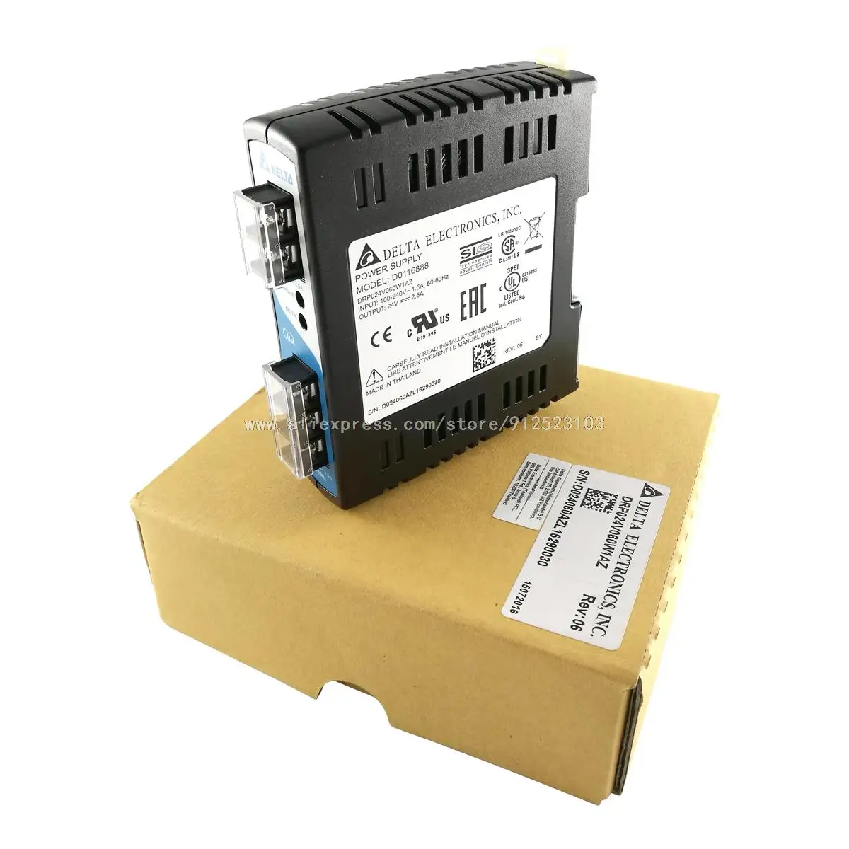 New original packaging DRP024V060W1AZ 60W 2.5A 24VDC 1 year warranty {No.5warehouse spot} Immediately sent
New original packaging DRP024V060W1AZ 60W 2.5A 24VDC 1 year warranty {No.5warehouse spot} Immediately sent