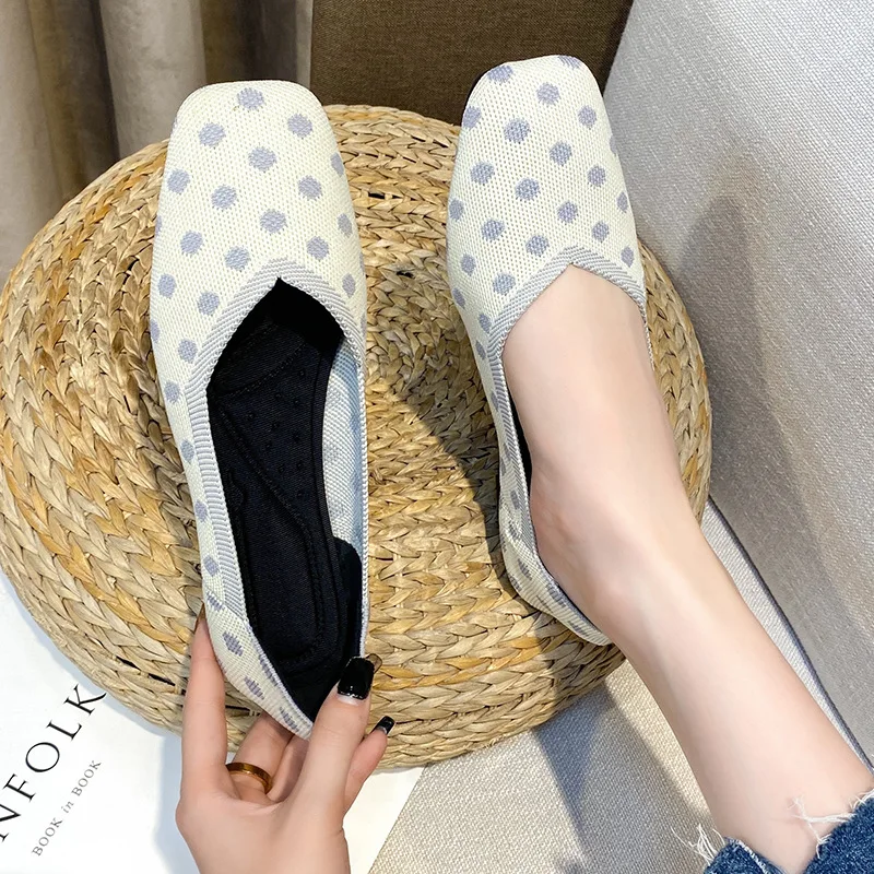 Casual Ballet Shoes Women Breathable Knitted Mesh Loafers Spring and Autumn Ladies Cute Shoes Female Feetwear Zapatos De Mujer
Casual Ballet Shoes Women Breathable Knitted Mesh Loafers Spring and Autumn Ladies Cute Shoes Female Feetwear Zapatos De Mujer