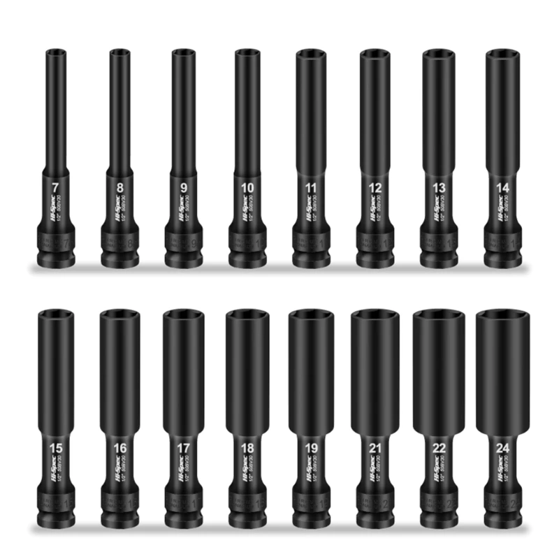 1/2'' Metric Socket Impact Wrench Socket Head 7-24mm Adapter Spanners Converters Electric Impact Standard R9UF
1/2'' Metric Socket Impact Wrench Socket Head 7-24mm Adapter Spanners Converters Electric Impact Standard R9UF