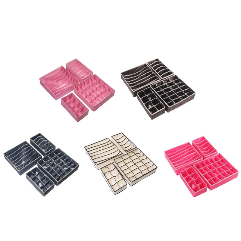 Set of 4 Clothes Underwear Socks Storage Box Wardrobe Cabinet Drawer Storage Organizers for Panties Home Room
Set of 4 Clothes Underwear Socks Storage Box Wardrobe Cabinet Drawer Storage Organizers for Panties Home Room