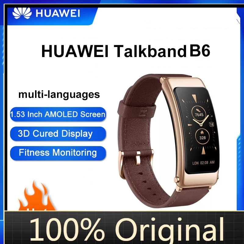 Оригинальный Смарт-браслет Huawei TalkBand B6 с Bluetooth, спортивные браслеты с сенсорным экраном AMOLED, браслет для наушников
Оригинальный Смарт-браслет Huawei TalkBand B6 с Bluetooth, спортивные браслеты с сенсорным экраном AMOLED, браслет для наушников