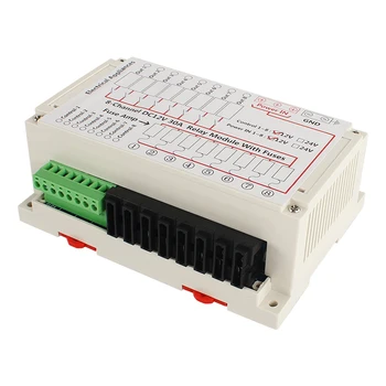 TYTXRV 8-Channel DC 12V 30A Relay Module with Fuses and Removable Terminal Block Connector for camper part