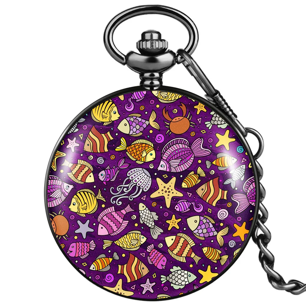 2022 New Accept Customized Purple Ocean World Pattern Men Women Unique Quartz Pocket Watch with Thick Chain Nostalgic Souvenirs
2022 New Accept Customized Purple Ocean World Pattern Men Women Unique Quartz Pocket Watch with Thick Chain Nostalgic Souvenirs