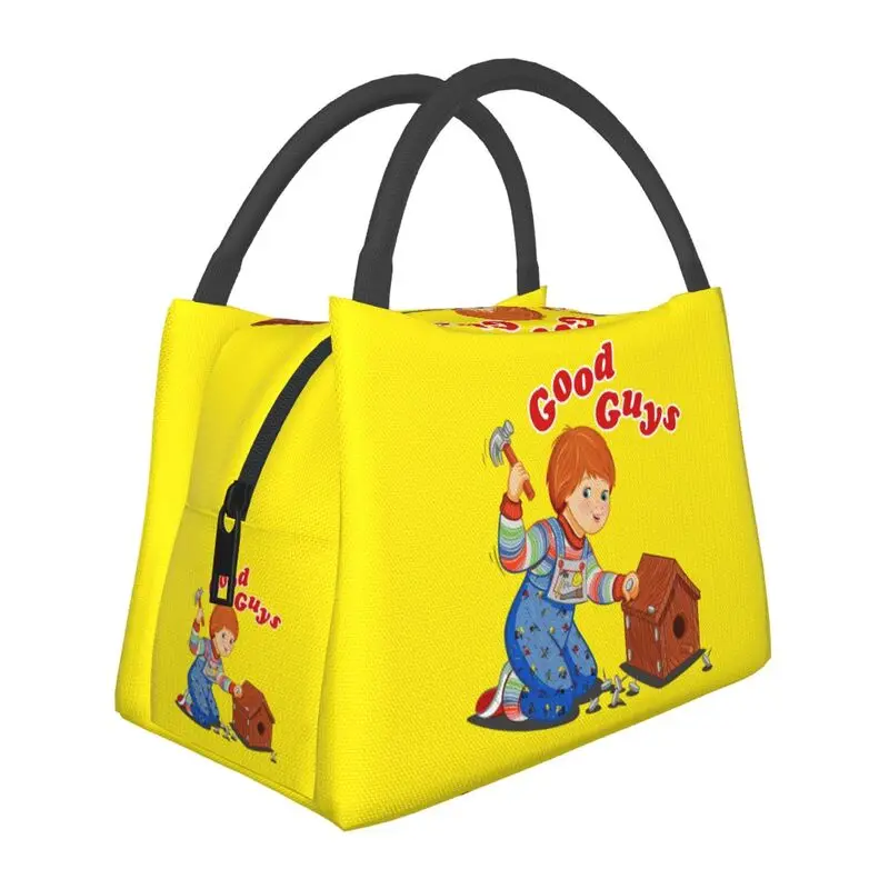 Good Guys Carpenter Thermal Insulated Lunch Bags Cartoon Child's Play Chucky Doll Lunch Container for Outdoor Picnic Food Box
Good Guys Carpenter Thermal Insulated Lunch Bags Cartoon Child's Play Chucky Doll Lunch Container for Outdoor Picnic Food Box