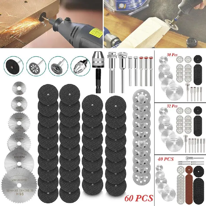60pcs Diamond Cutting Discs Metal Saw Blade Set HSS Mini Circular Saw Blade For Dremel Rotary Tools Resin Cut-Off Wheels Diamond
60pcs Diamond Cutting Discs Metal Saw Blade Set HSS Mini Circular Saw Blade For Dremel Rotary Tools Resin Cut-Off Wheels Diamond