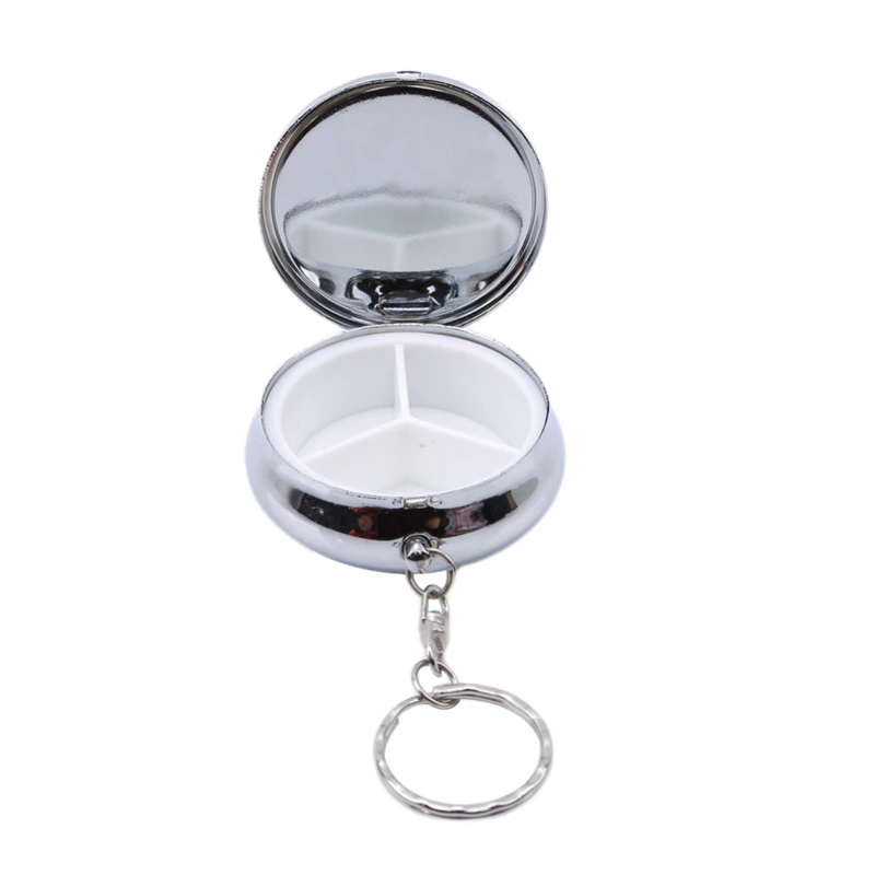 3 Grids Metal Pill Box Tablet Holder Metal Round Medicine Case Small Case Tablet Pill Boxes Container
3 Grids Metal Pill Box Tablet Holder Metal Round Medicine Case Small Case Tablet Pill Boxes Container