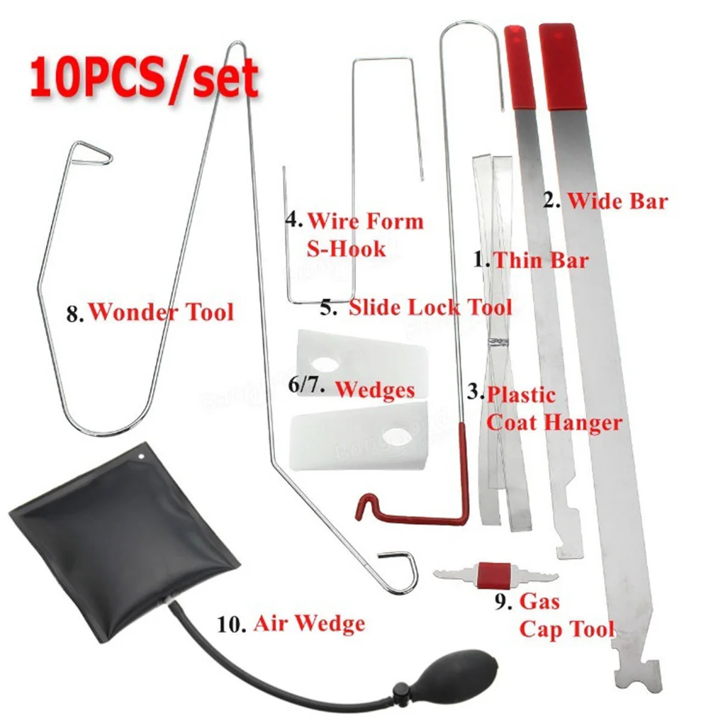 Car Lock out Emergency Tools Kit Universal Professional Truck Automobile Door Unlock Open Auto Manual Hand Maintenance 
Car Lock out Emergency Tools Kit Universal Professional Truck Automobile Door Unlock Open Auto Manual Hand Maintenance
