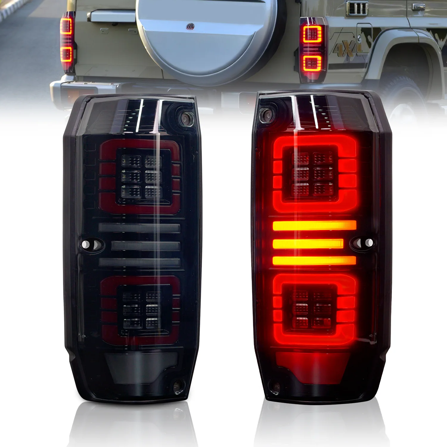 Задняя фара автомобиля, задняя фара для Land Cruiser LC76 1984-2021, задняя фара в сборе, задняя комбинированная фара, противотуманная фара
Задняя фара автомобиля, задняя фара для Land Cruiser LC76 1984-2021, задняя фара в сборе, задняя комбинированная фара, противотуманная фара
