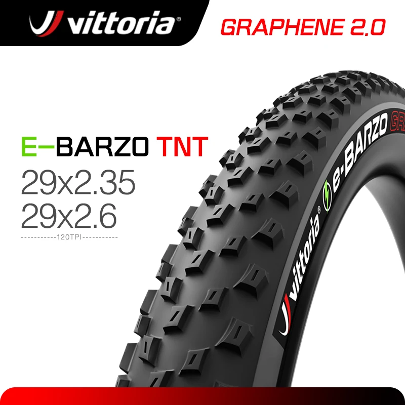 Pneu Vittoria E-Barzo 29x2.35 MTB Tire Electric bike Tubeless Ready TNT Graphene G2.0 Anthracite Tyre rim 29 mtb Cross Country
Pneu Vittoria E-Barzo 29x2.35 MTB Tire Electric bike Tubeless Ready TNT Graphene G2.0 Anthracite Tyre rim 29 mtb Cross Country