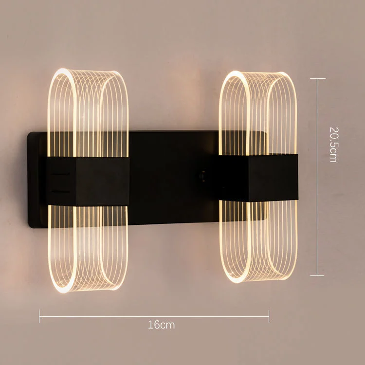 

black wall sconce long wall sconces led hexagonal wall lamp bedroom decor dorm room decor black bathroom fixtures deco wall led