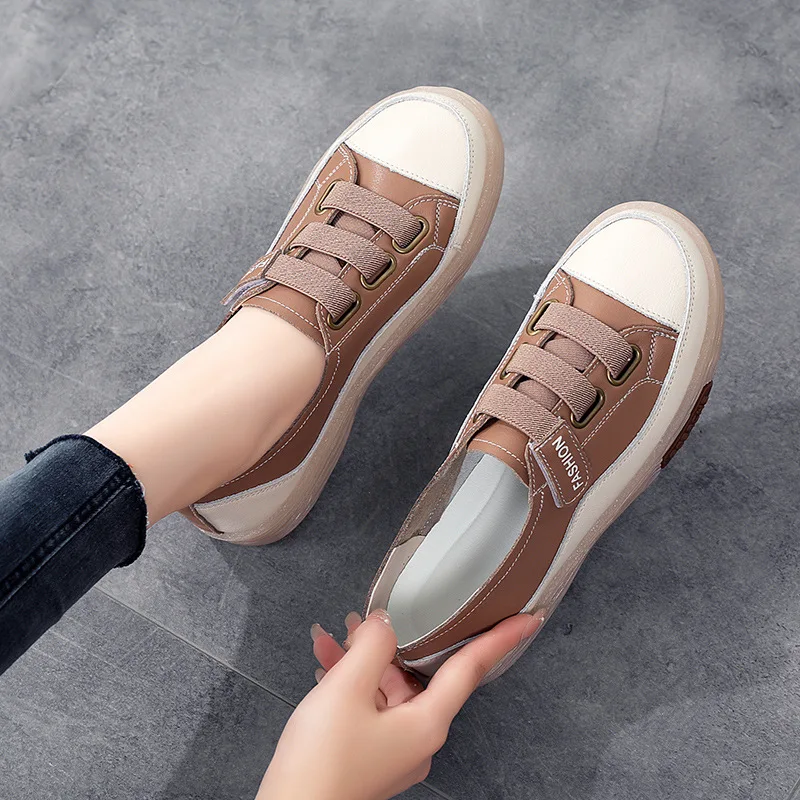 Spring New Women Flats Shoes Leather Sneakers Fashion Casual Shoes Autumn Ladies Comfortable Student Sneakers Zapatos De Mujer
Spring New Women Flats Shoes Leather Sneakers Fashion Casual Shoes Autumn Ladies Comfortable Student Sneakers Zapatos De Mujer